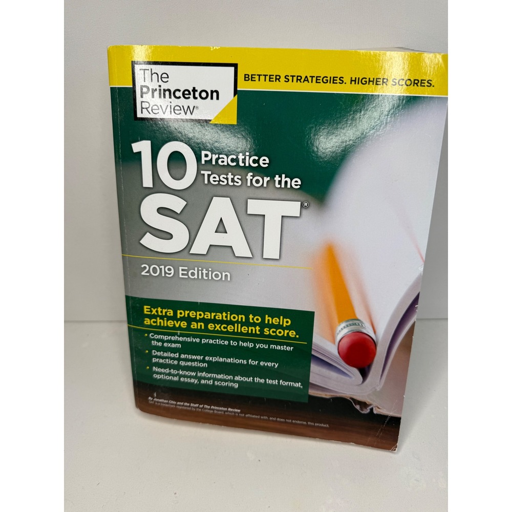 The Princeton Review 10 Practice Tests for the SAT 2019 Edition Study Guide Book